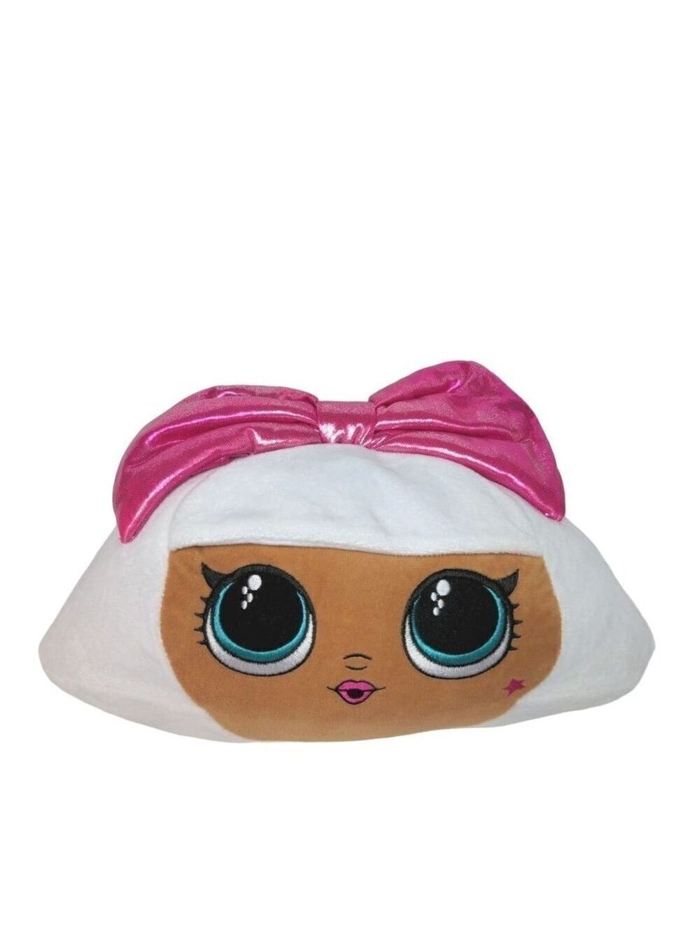 LOL Surprise Diva Pillow Pink Glitter Bow 14.5 Inch